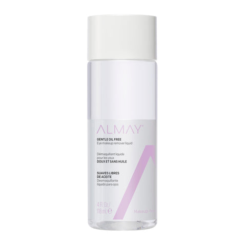 Almay Eye Makeup Remover Liquid with Aloe, Oil-Free, Hypoallergenic, Dermatologist & Ophthalmologist Tested, 4 fl oz