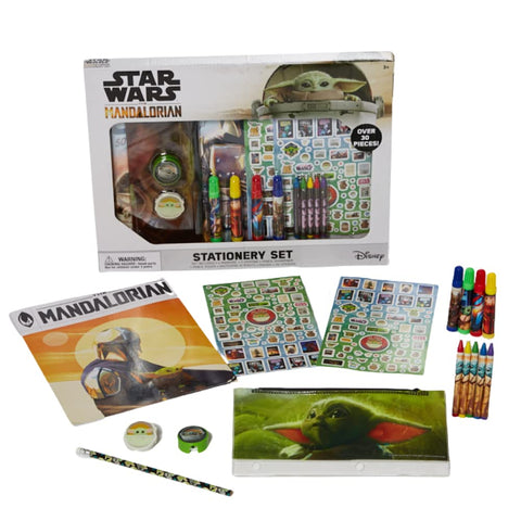 Disney Star Wars Baby Yoda Mandalorian Kids Coloring Set 30 Pc. w/Stickers & Pencil