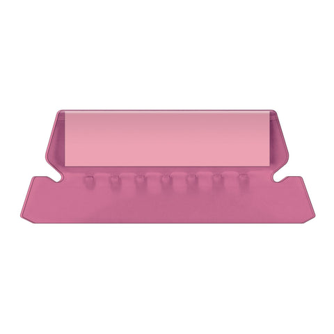 Pendaflex Hanging Folder Tabs, 2", Clear Pink, 25 Tabs and Inserts per Pack (42 PIN)
