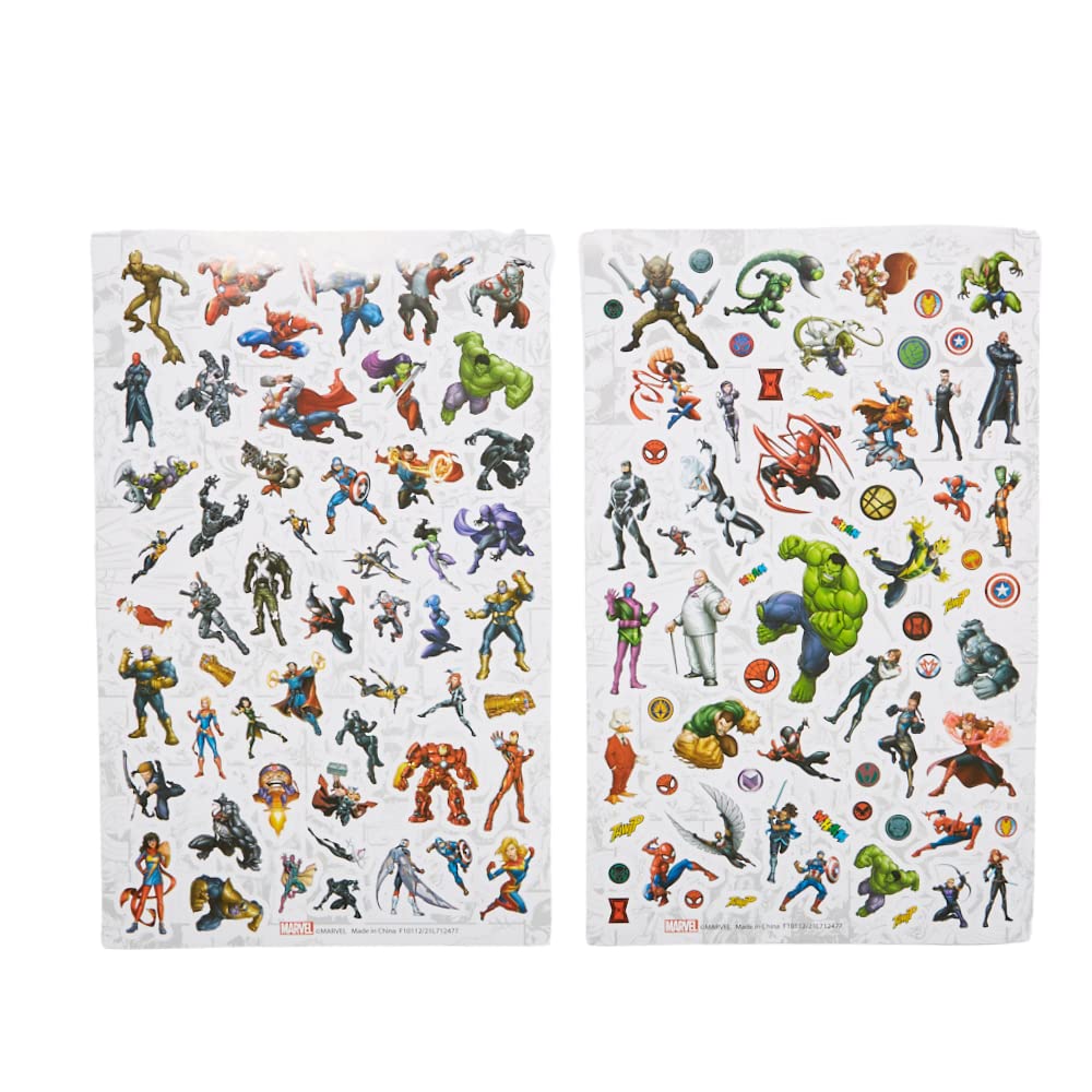 Innovative Designs Marvel Avengers Coloring Art and Sticker Set for Boys and Girls, 30 Pcs.