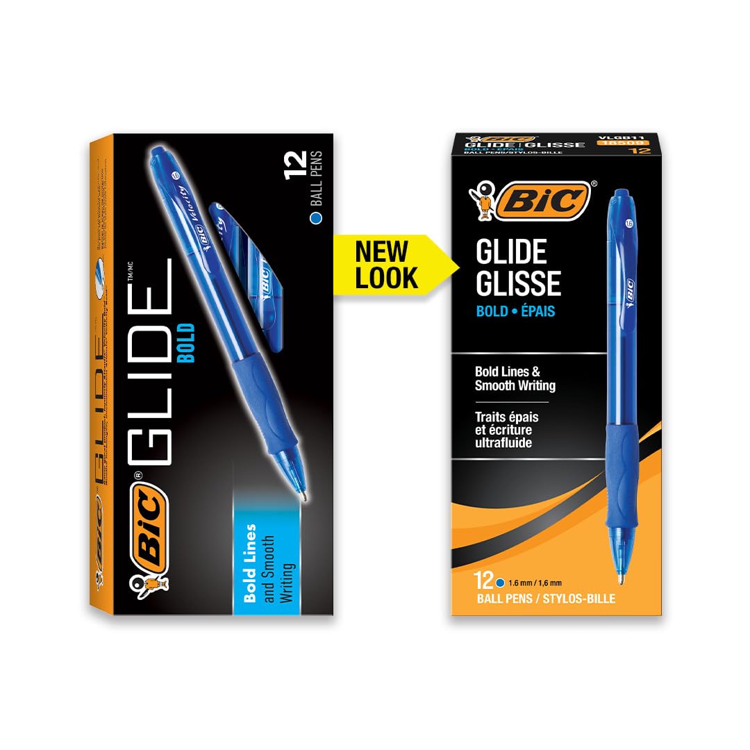 BIC Velocity Easy-Glide System Ballpoint Pen 12 pack