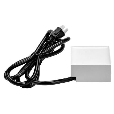 Bostitch Office Konnect Power Hub, Two Outlets Charging Station for Desktop, Shallow Tray Top, White