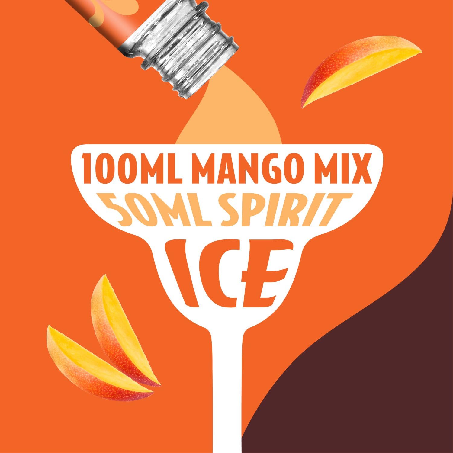 Master of Mixes Mango Daiquiri / Margarita Drink Mix, Ready to Use, 1 Liter Bottle (33.8 Fluid Ounces)