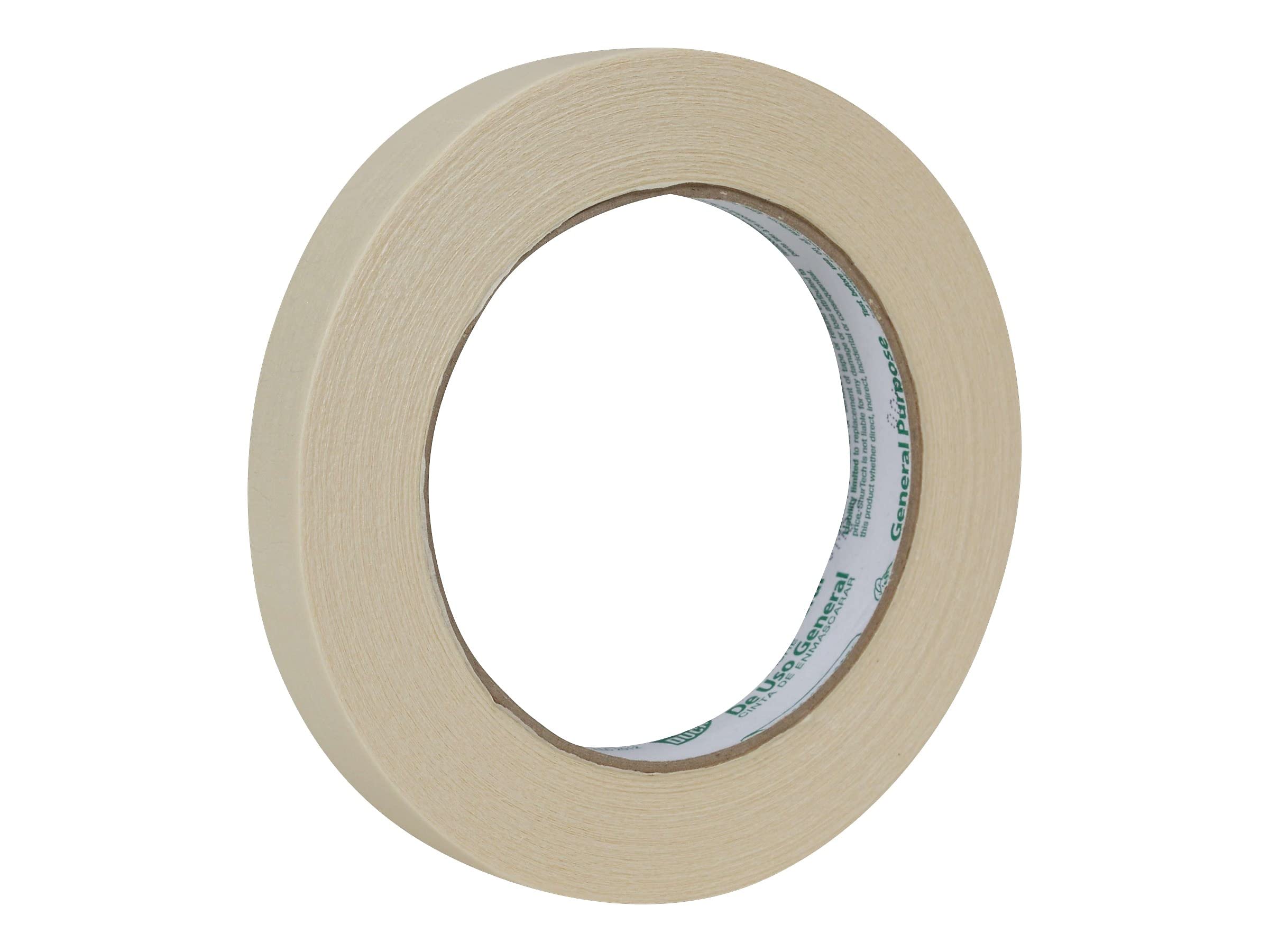 Duck Brand 394689 General Purpose Masking Tape, 0.7-Inch by 60-Yard, Single Roll, Beige