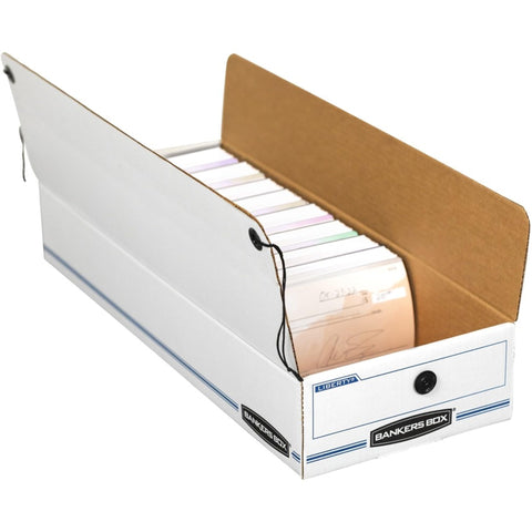 Bankers Box LIBERTY Check and Form Boxes, Standard Set-Up, String and Button, 9 x 23 x 4 Inches, Case of 12, (00002)