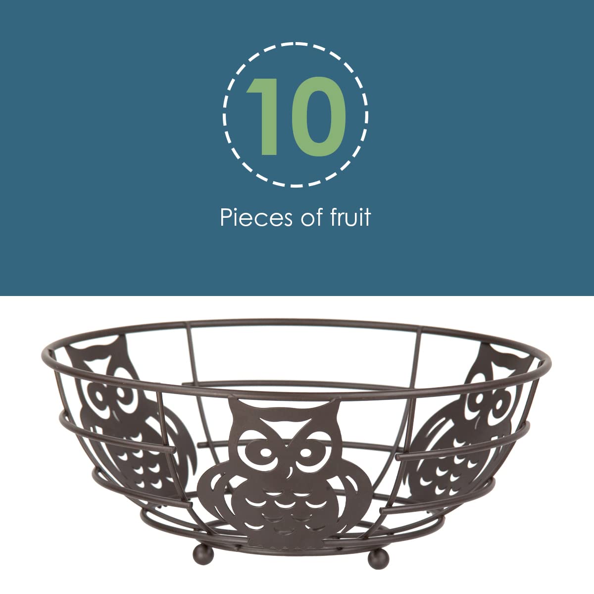 Home Basics Owl Fruit Bowl
