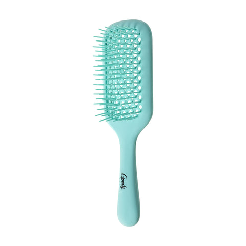 Planet Goody Ocean Rescue Vented Paddle Brush - Teal, Ouchless Detangler with Flexible Bristles, Helps Accelerate Drying, Use as a Detangling or Styling Brush, All Hair Types