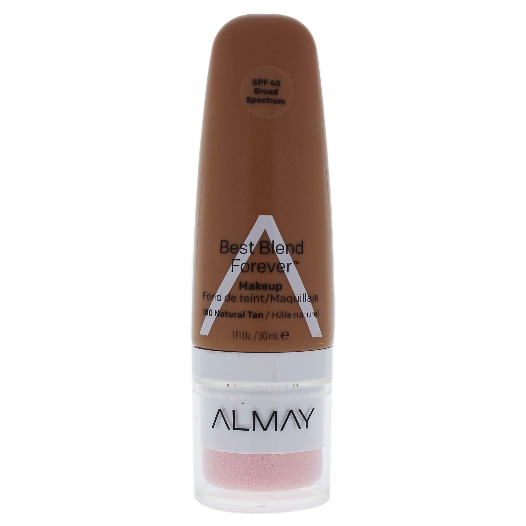 Almay Best Blend Forever Foundation, Natural Tan, 1 fl. oz., SPF 40 Broad Spectrum