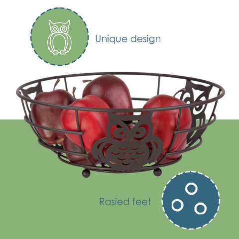Home Basics Owl Fruit Bowl