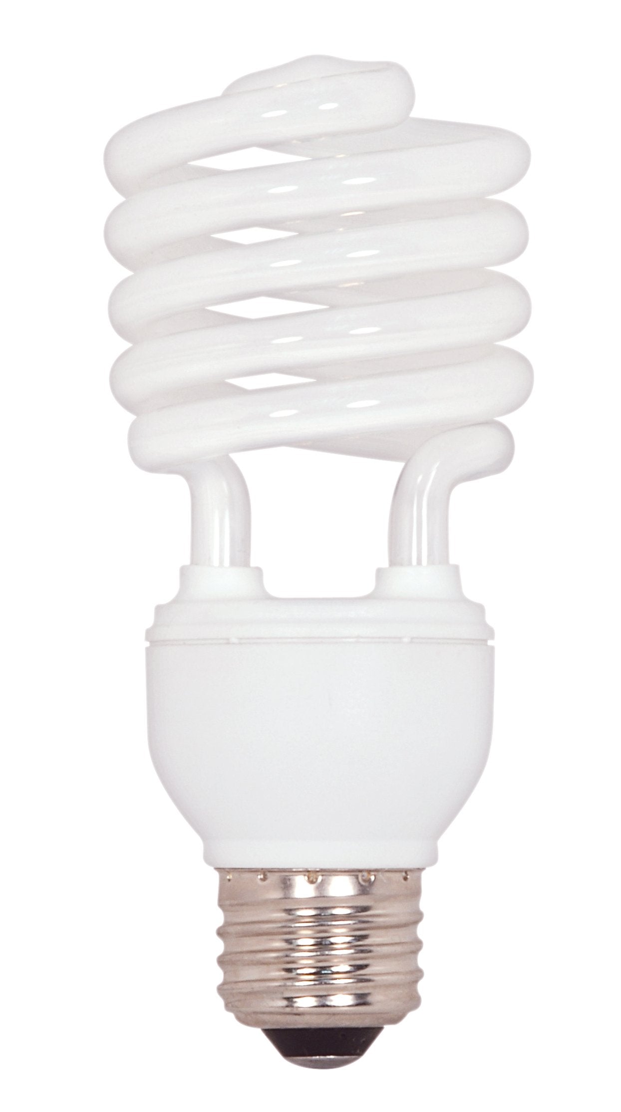 Satco S7229 23-Watt Medium Base T2 Mini Spiral, 5000K, 120V, Equivalent to 100-Watt Incandescent Lamp for Enclosed Fixtures,5000 Daylight White