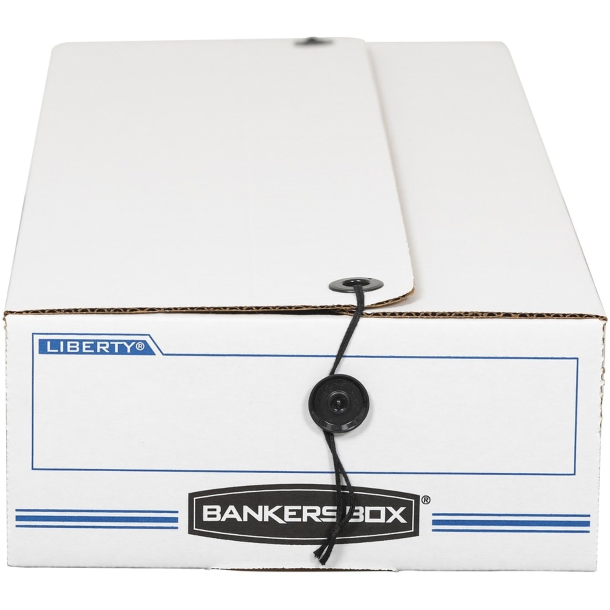 Bankers Box LIBERTY Check and Form Boxes, Standard Set-Up, String and Button, 9 x 23 x 4 Inches, Case of 12, (00002)