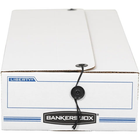 Bankers Box LIBERTY Check and Form Boxes, Standard Set-Up, String and Button, 9 x 23 x 4 Inches, Case of 12, (00002)