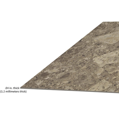 Nexus Self Adhesive 12-Inch Vinyl Floor Tiles, 20 Tiles - 12'' x 12'', Emporador Marble Peel & Stick, DIY Flooring for Kitchen, Dining Room, Bedrooms Bathrooms by Achim Home Decor, Taupe and Brown