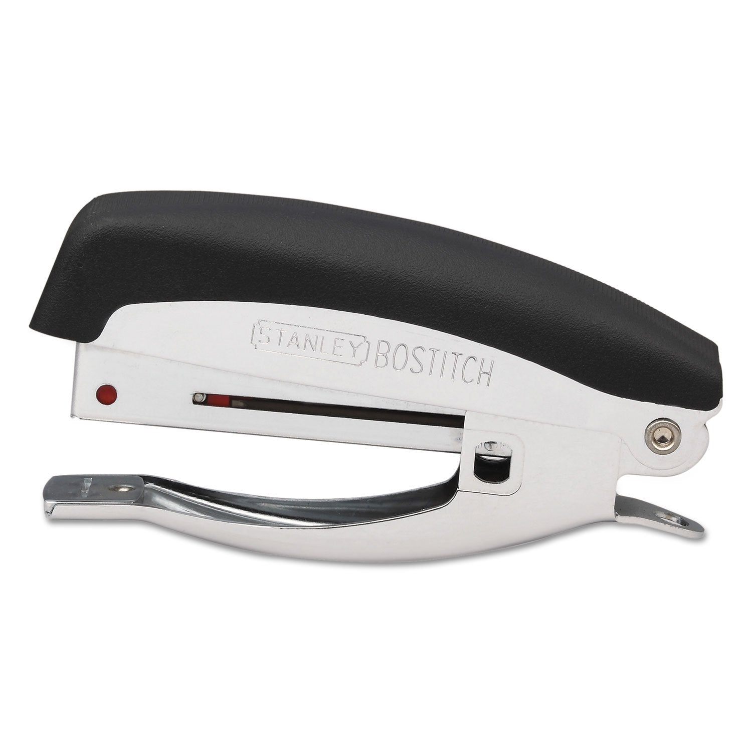 Bostitch Office Deluxe 20 Sheet Hand-Held Stapler with Anchor Hole, Chrome/Black (42100)