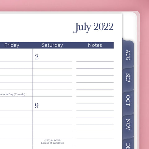 Cambridge 2022-2023 Planner, Weekly & Monthly Academic, 5-1/2" x 8-1/2", Small, Joyful Floral (1619-200A)