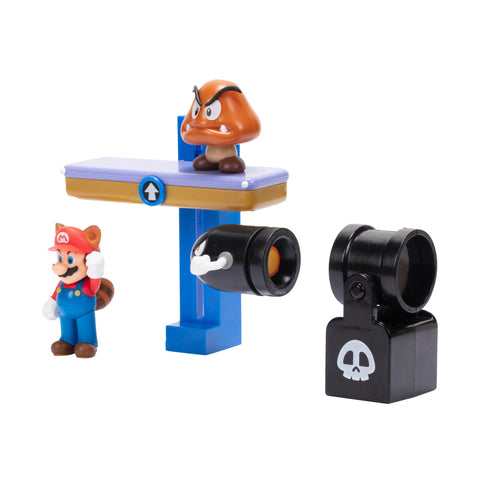 Super Mario Nintendo 2.5" Switchback Hill Diorama Set