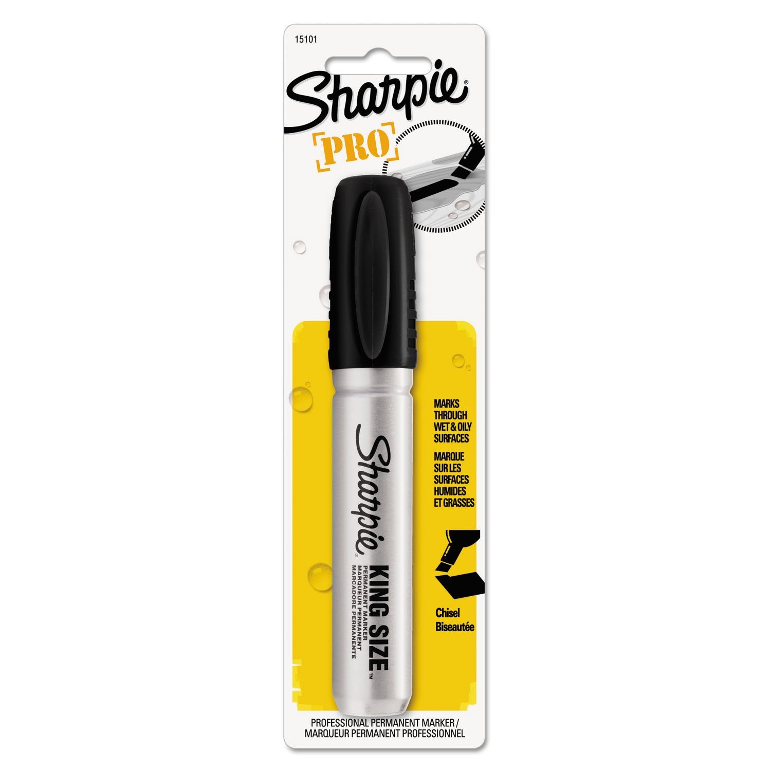 Sharpie Pro King Size Permanent Marker, Black (15101PP)