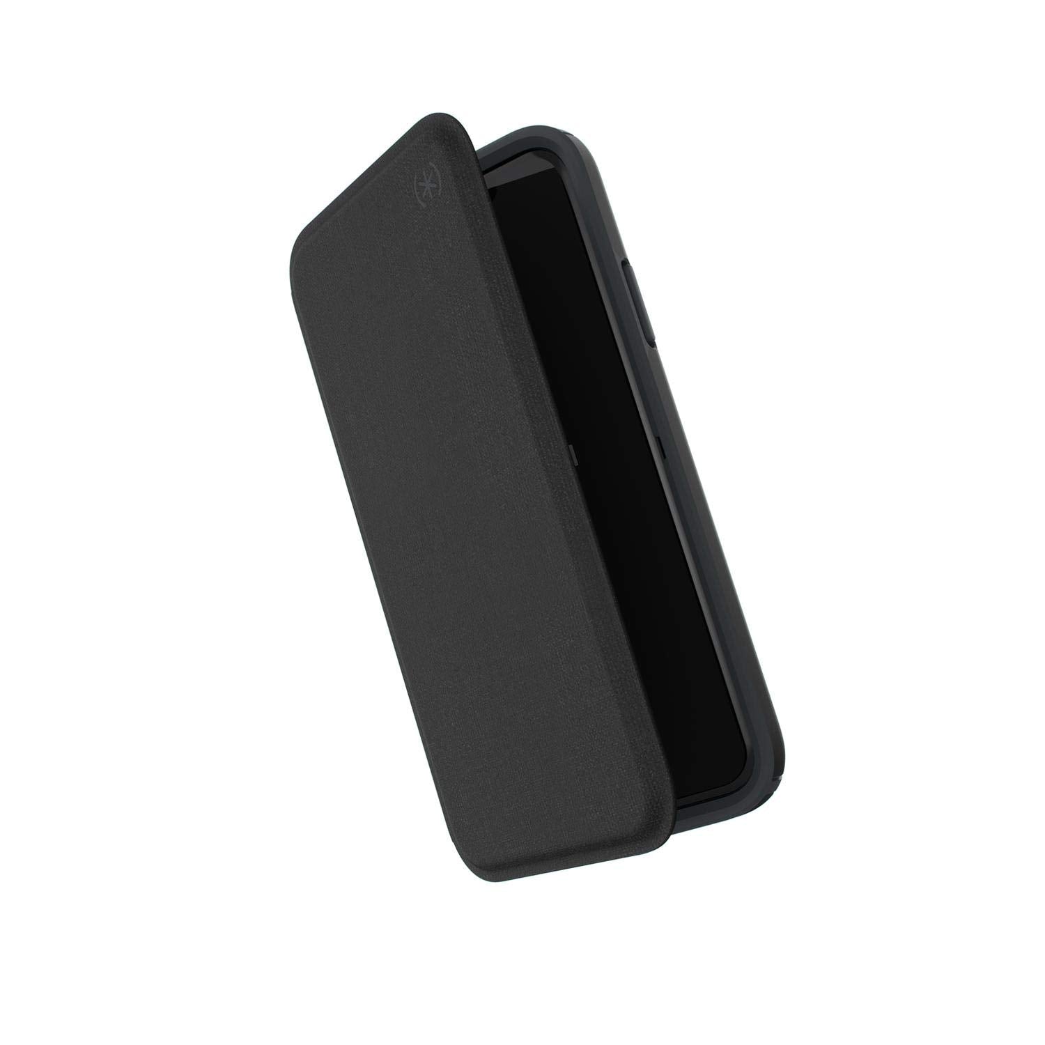 Speck Products Presidio Folio iPhone Xs/iPhone X Case, Heathered Black/Black/Slate Grey