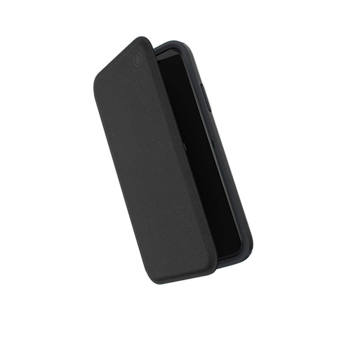 Speck Products Presidio Folio iPhone Xs/iPhone X Case, Heathered Black/Black/Slate Grey