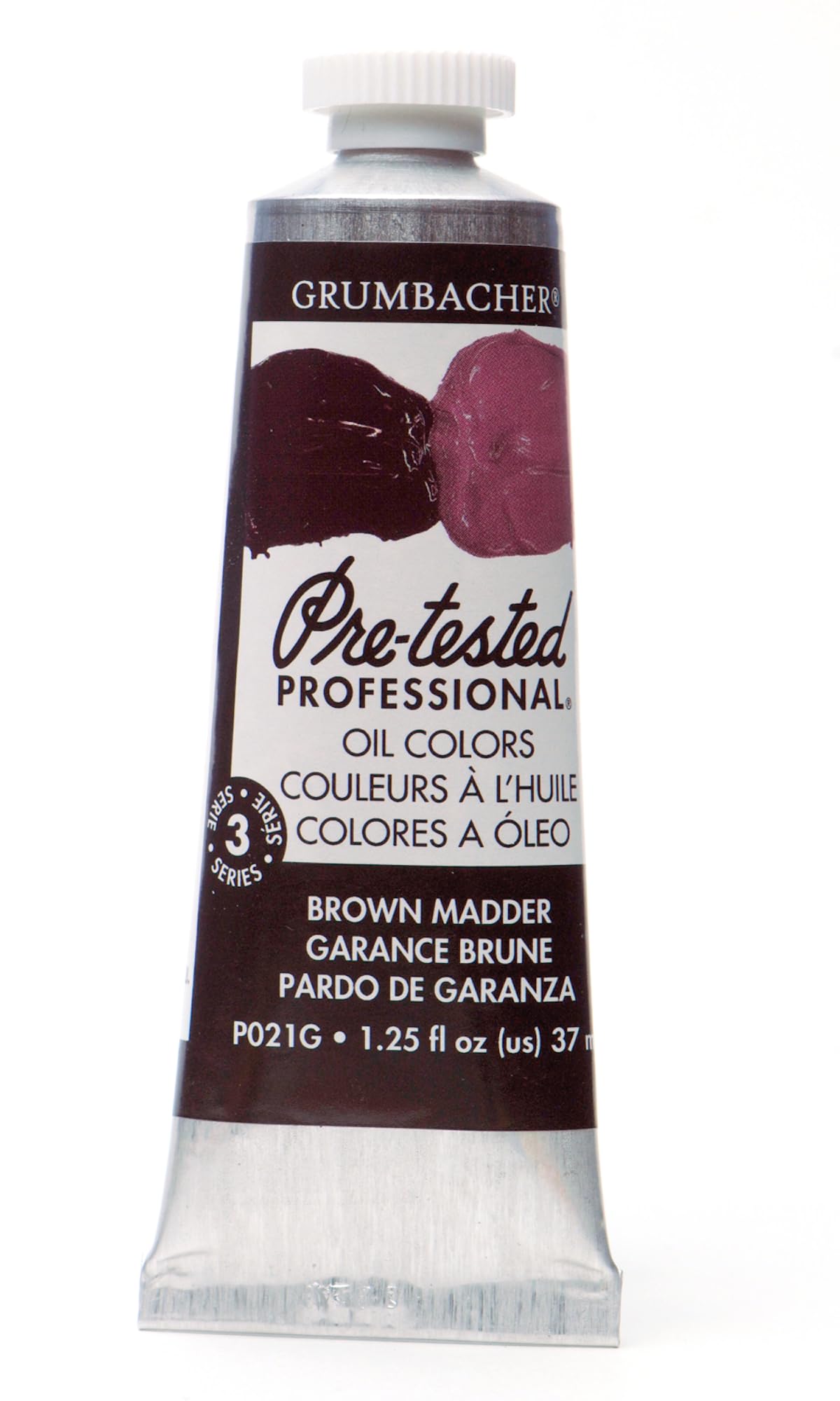 Grumbacher Pre-Tested Oil Paint, 37ml/1.25 Ounce, Brown Madder (P021G)