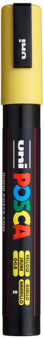 uni POSCA PC-5M Water-Based Paint Markers, Reversible Medium Tip (1.8-2.5mm), Yellow