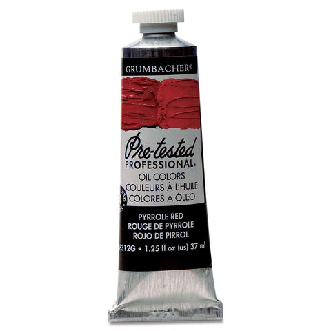 Grumbacher Pre-Tested Oil Paint, 37ml/1.25 oz., Pyrrole Red (P312G)