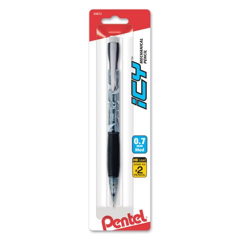 Pentel Icy Automatic Pencil, (0.7mm), Assorted Barrels, Color May Vary, 1 Pack (AL27TBP)