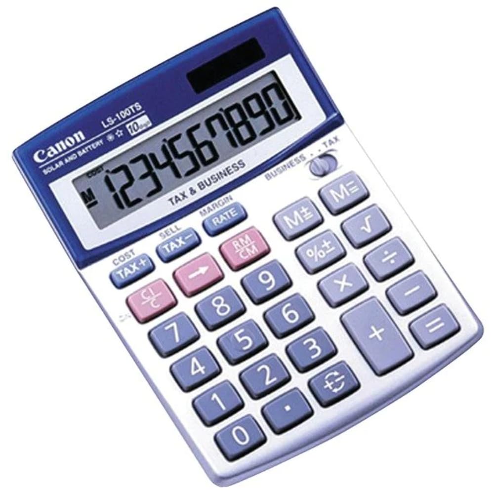 Canon Office Products LS-100TS Business Calculator, multicolor, 4 1/8 x 5 1/4