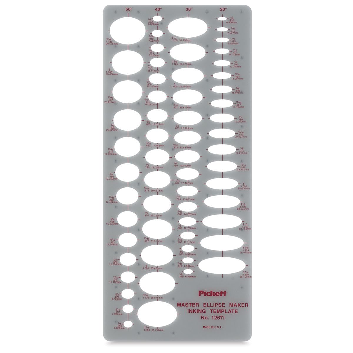 Pickett Master Ellipse Template (1267I)