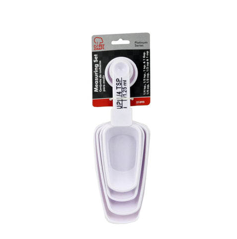 Chef Craft Measuring Scoop/Spoon Combo, White