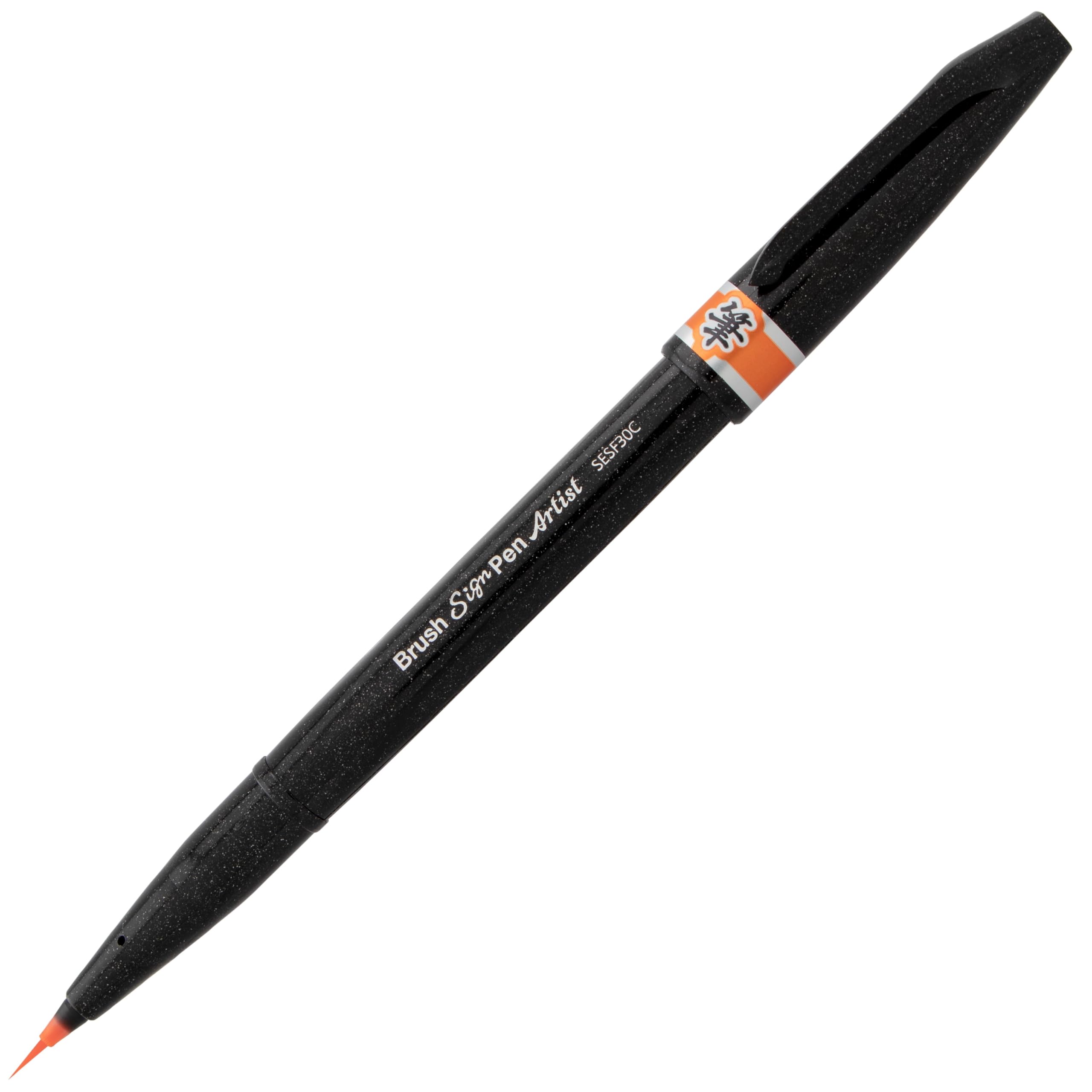 Pentel Arts Sign Pen Micro Brush, Assorted Ink, (F/N/P/S/V/Y) 6-pk (SESF30BP6M1)