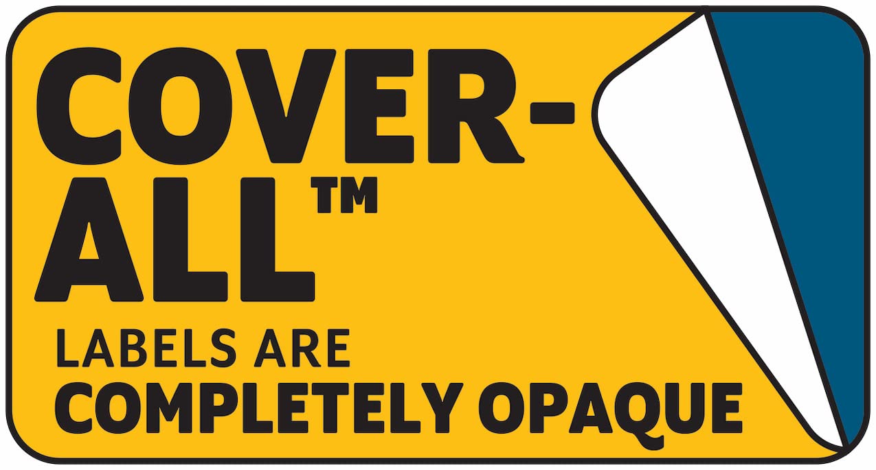 MACO Laser/Ink Jet White COVER-ALL Full Sheet Labels, 8-1/2" x 11", 1 per Sheet, 25 per Pack (ML-0125)