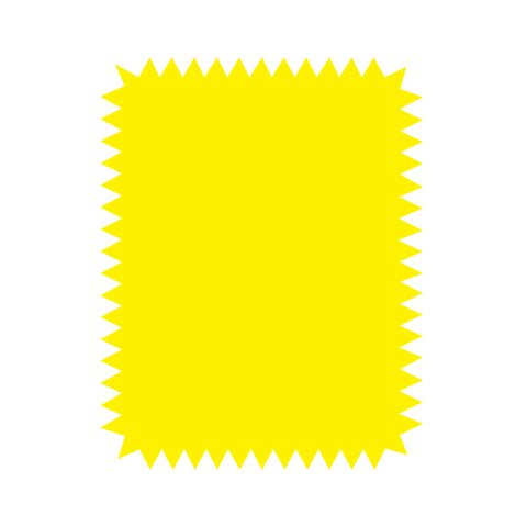 BAZIC Neon Pre-Cut Poster Board Shapes, 13.5" x 10.75" Arrow Balloon Cloud Spark Shape Carton Arts Crafts Supplies, Fluorescent Colors (5/Pack), 1-Pack