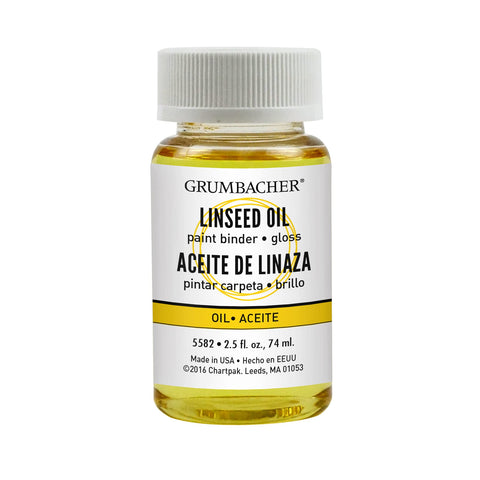 Grumbacher Linseed Oil Medium for Oil Paintings, 2-1/2 Oz. Jar, #5582, Original version