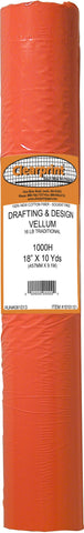 Clearprint 18" x 10 Yards 1000H Design Vellum Roll, 16 lb., 100% Cotton, 1 Each