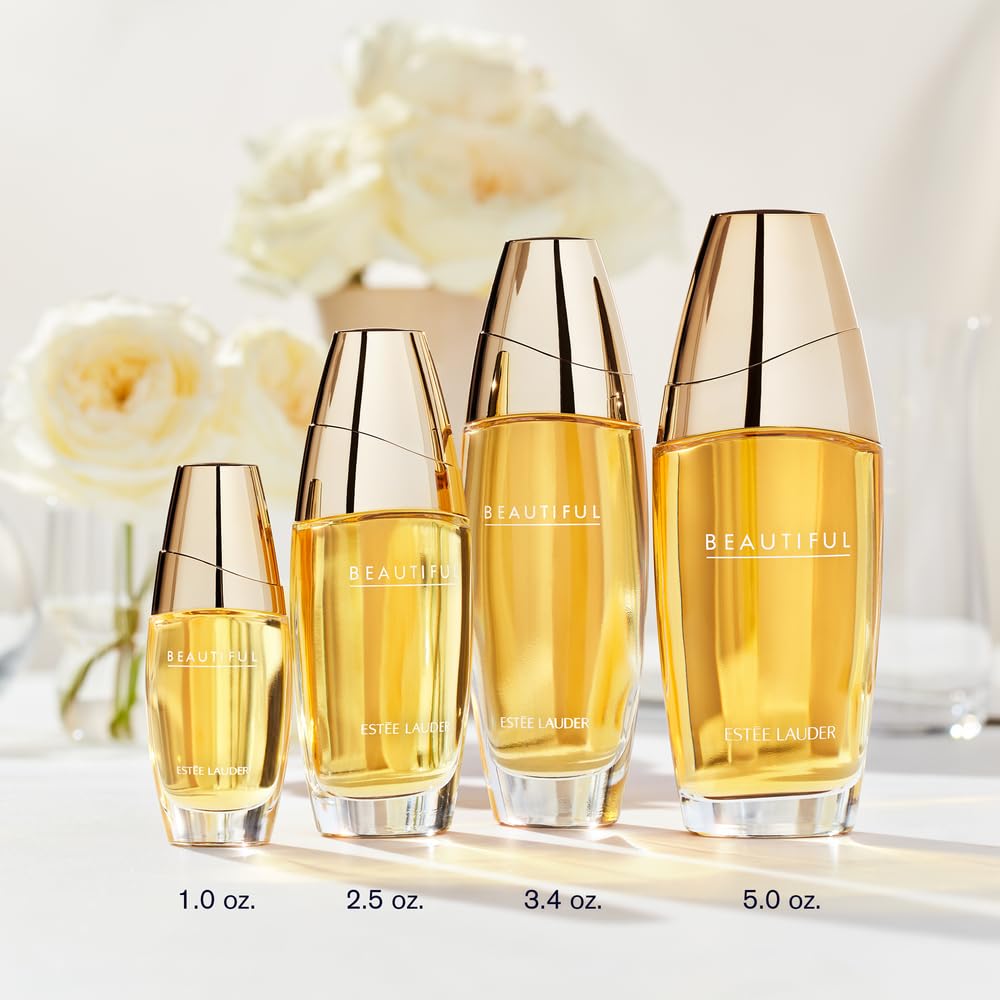 Estée Lauder Beautiful Eau de Parfum Spray with Notes of Rose, Lily, Tuberose & Orange Flower | Perfumes for Women, 5.0 Fl Oz