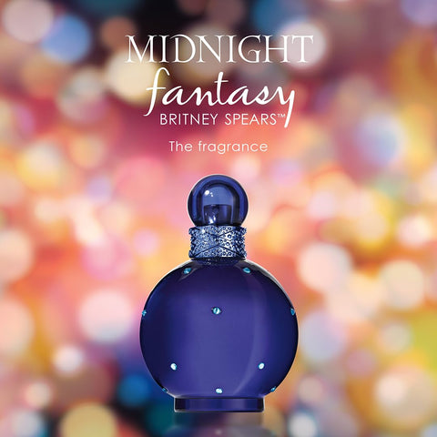 Britney Spears Midnight Fantasy, Eau De Parfum EDP Spray for Women, 1 Fl Oz