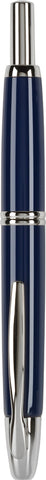 PILOT Vanishing Point Collection Refillable & Retractable Fountain Pen, Blue Barrel with Rhodium Accents, Blue Ink, Broad Nib (60343)