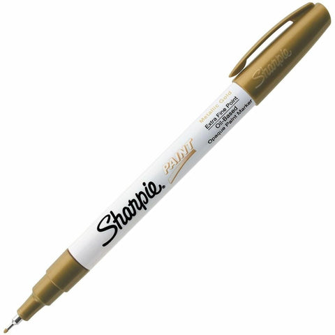 Sharpie® Paint Markers, Extra Fine Point, Metallic Gold Ink