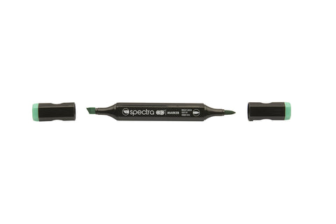 AD Marker Chartpak Spectra, Tri-Nib and Brush Dual-Tip, Bright Green, 1 Each (S067AD)