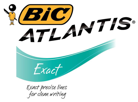 BIC Glide Exact Retractable Ball Point Pen, Fine Point (0.7 mm), Blue, Precise Lines For Clean Writing, 3-Count