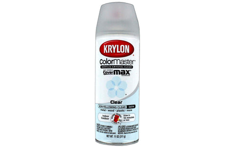 Krylon K05131307 ColorMaster Acrylic Crystal Clear, Satin, Clear, 11 oz.