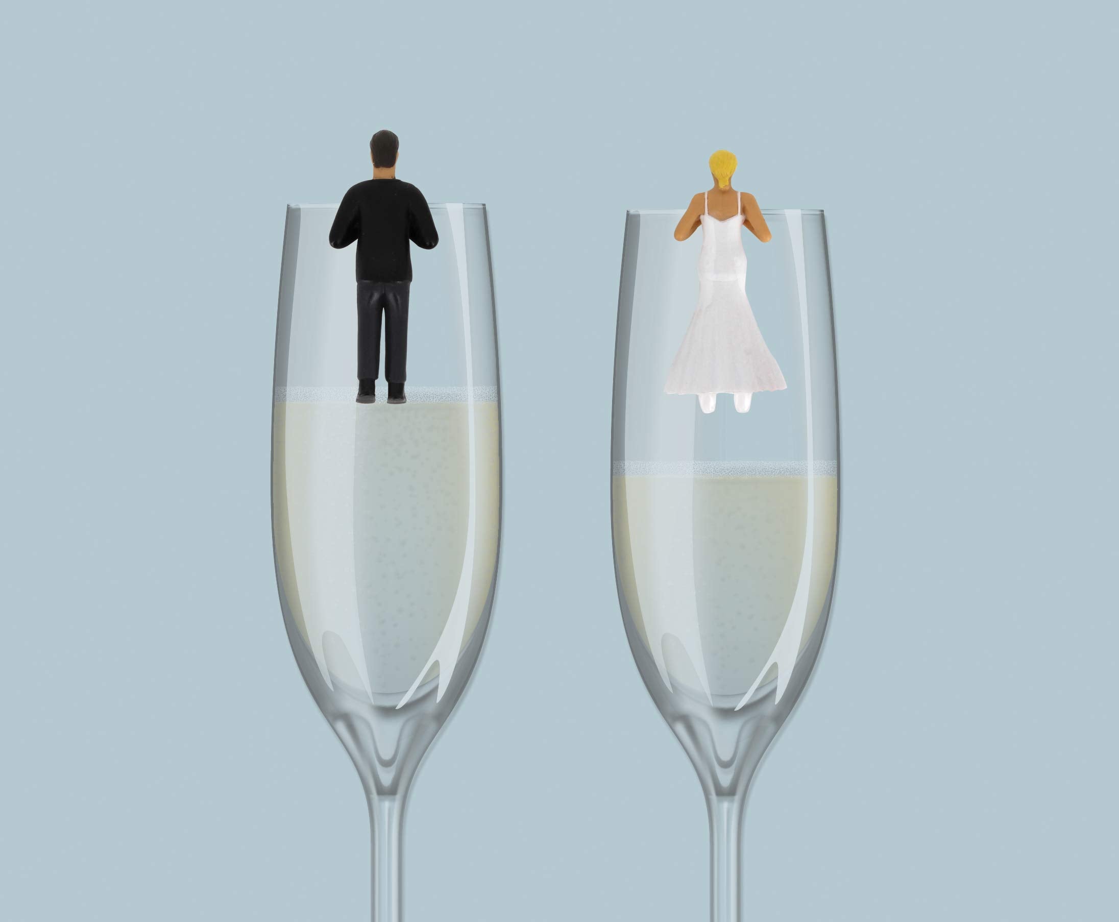 NPW-USA NPW61307 NPW Cocktail/Wine Glass Markers, Happy Couple