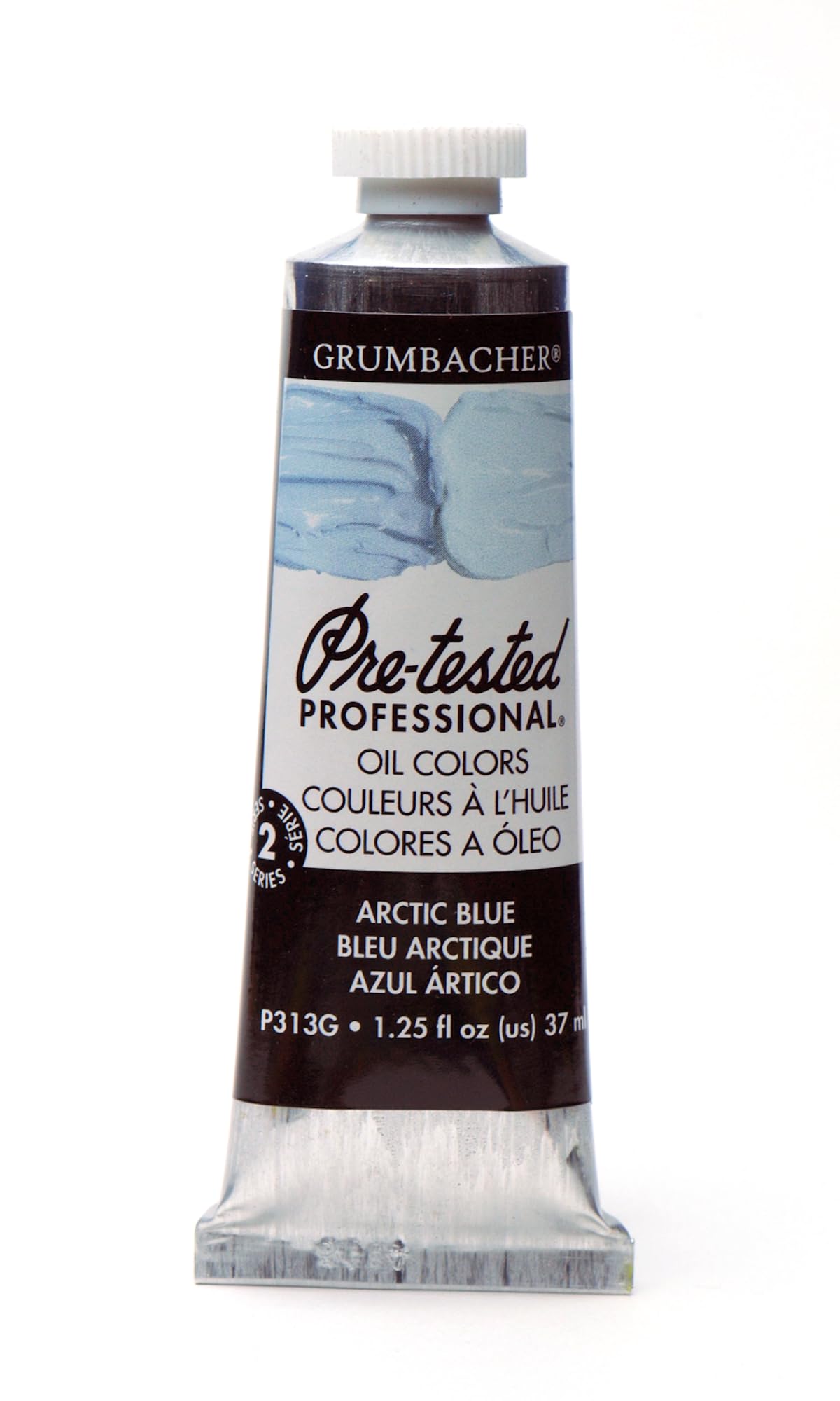 Grumbacher Pre-Tested Oil Paint, 37ml/1.25 oz., Arctic Blue (P313G)