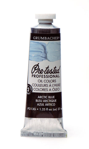 Grumbacher Pre-Tested Oil Paint, 37ml/1.25 oz., Arctic Blue (P313G)
