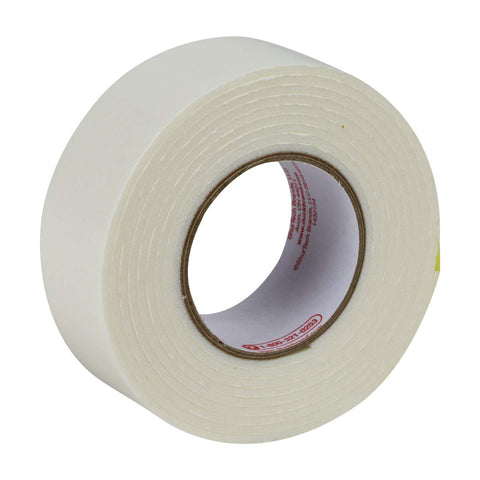 Duck Brand Permanent Foam Mounting Tape, Double-Sided, 1-Inch x 60 Inches, Single Roll, White (374073)