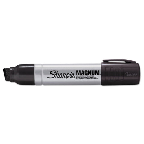SHARPIE Magnum Permanent Markers, Chisel Tip, Black, (Pack of 1)