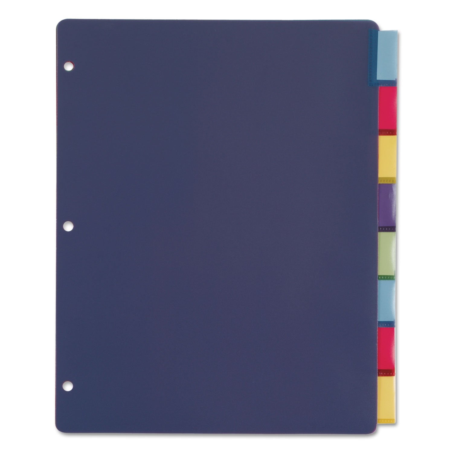 Cardinal Binder Dividers, 5 Multicolor Tabs with Inserts, Flexible Lightweight Plastic Dividers For 3 Ring Binders