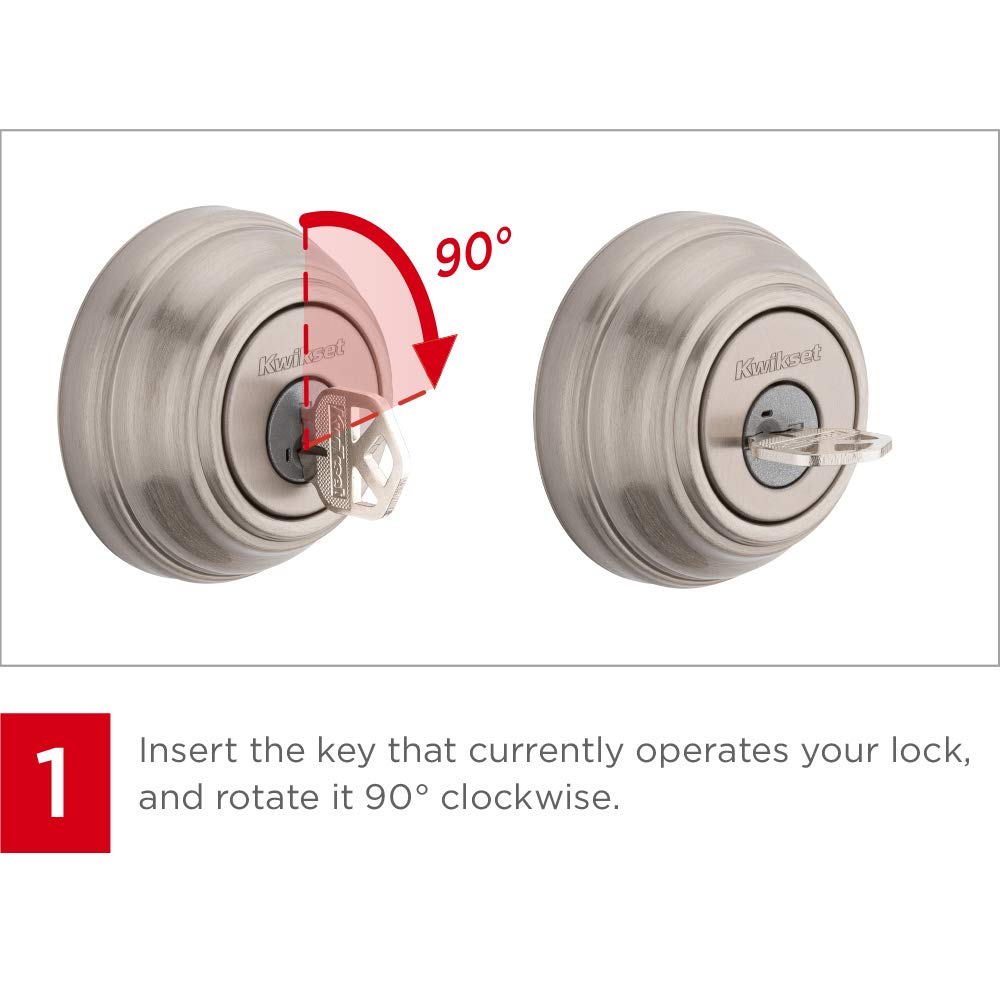 Kwikset 991 Tustin Entry Lever and Single Cylinder Deadbolt Combo Pack featuring SmartKey in Venetian Bronze (99910-041)