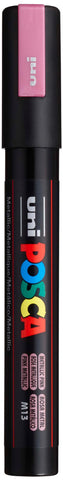 uni POSCA PC-5M Water-Based Paint Markers, Reversible Medium Tip (1.8-2.5mm), Metallic Pink